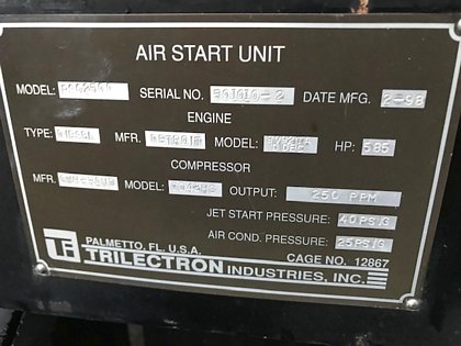 Air Start Unit Trilectron PSC-2500 - 250 PPM