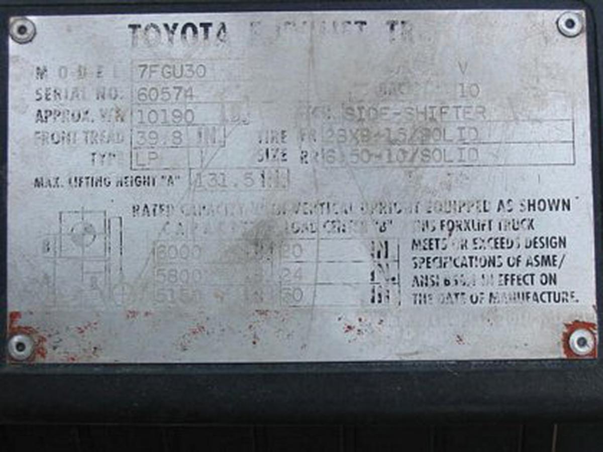 1999 Toyota 7FGUC30