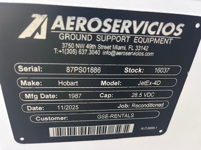Ground Power Unit Hobart JetEx 4D