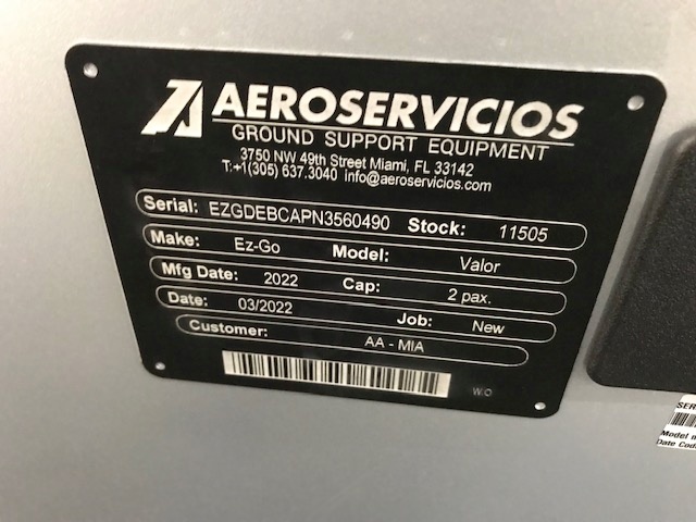 EZ-GO Valor Gas Golf Cart