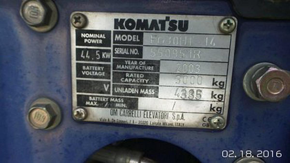 2003 Komatsu FG30HT-14