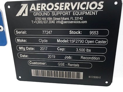 2017 Clyde 15F2790- Open Caster