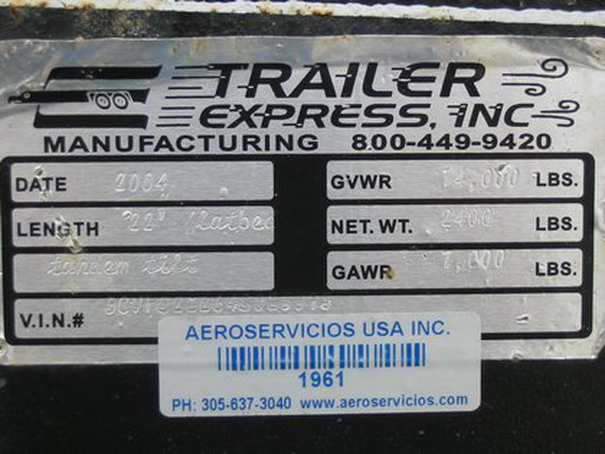 2004 Trailer Express 22 Foot