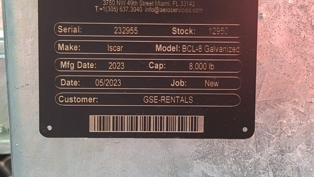 Baggage Carts Closed Iscar BCL-8 Galvanized 2023