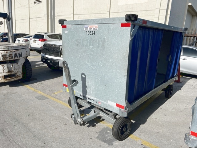 Baggage Carts Closed Iscar BCL-8 Galvanized