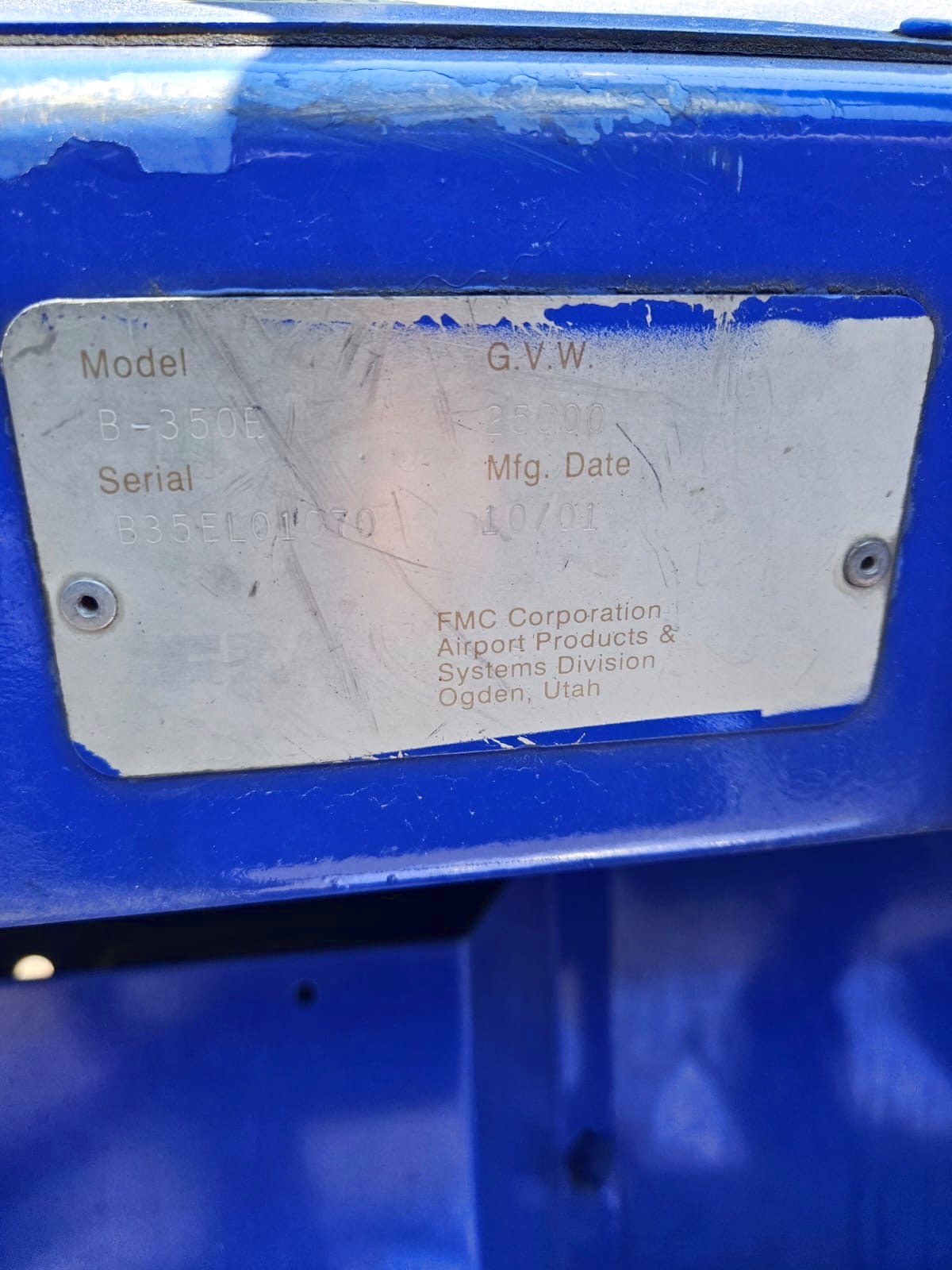 Push Back Tractor FMC B350E