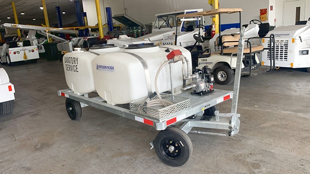 Lavatory Service Cart Standard GSE STD-LC 155/155 Galvanizedw