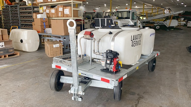 Lavatory Service Cart Standard GSE STD-LC 155/155 Galvanizedw