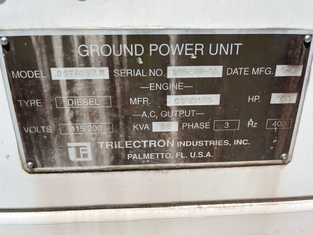 Ground Power Unit Trilectron 90T400SLN - 90 kVA
