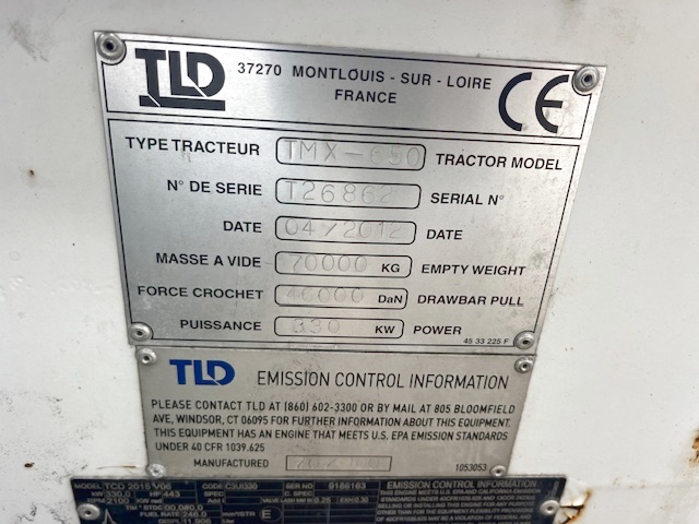 Push Back Tractor TLD TMX-650
