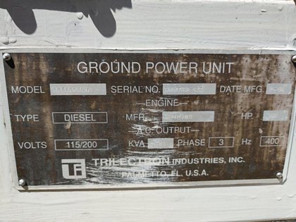Ground Power Unit Trilectron 90T400SLN - 90 kVA