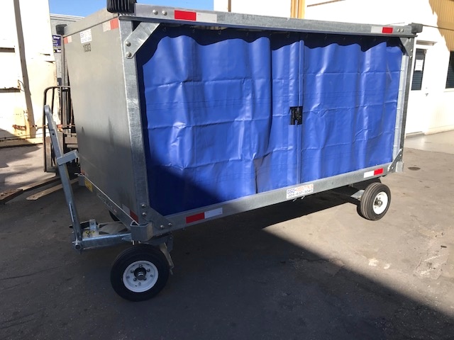 Baggage Carts Closed Iscar BCL-8 Galvanized