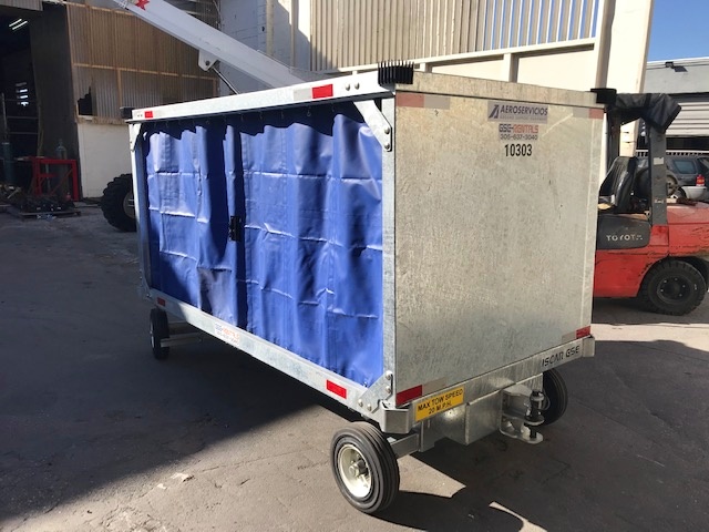 Baggage Carts Closed Iscar BCL-8 Galvanized