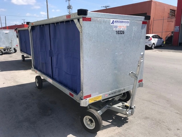 Baggage Carts Closed Iscar BCL-8 Galvanized