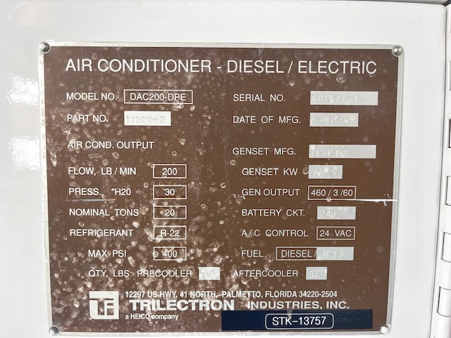 Air Conditioning Unit Trilectron DAC200-DPE + Heater