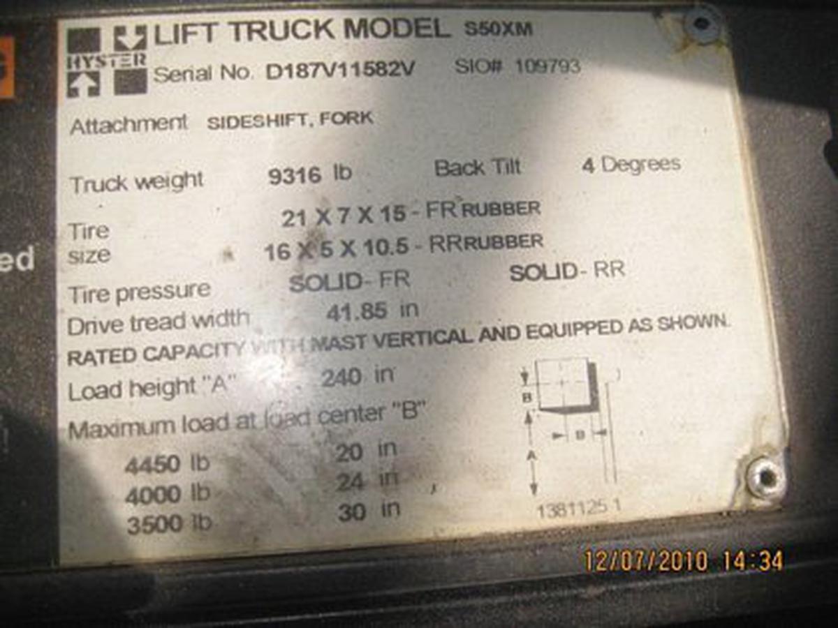 1998 Hyster 50