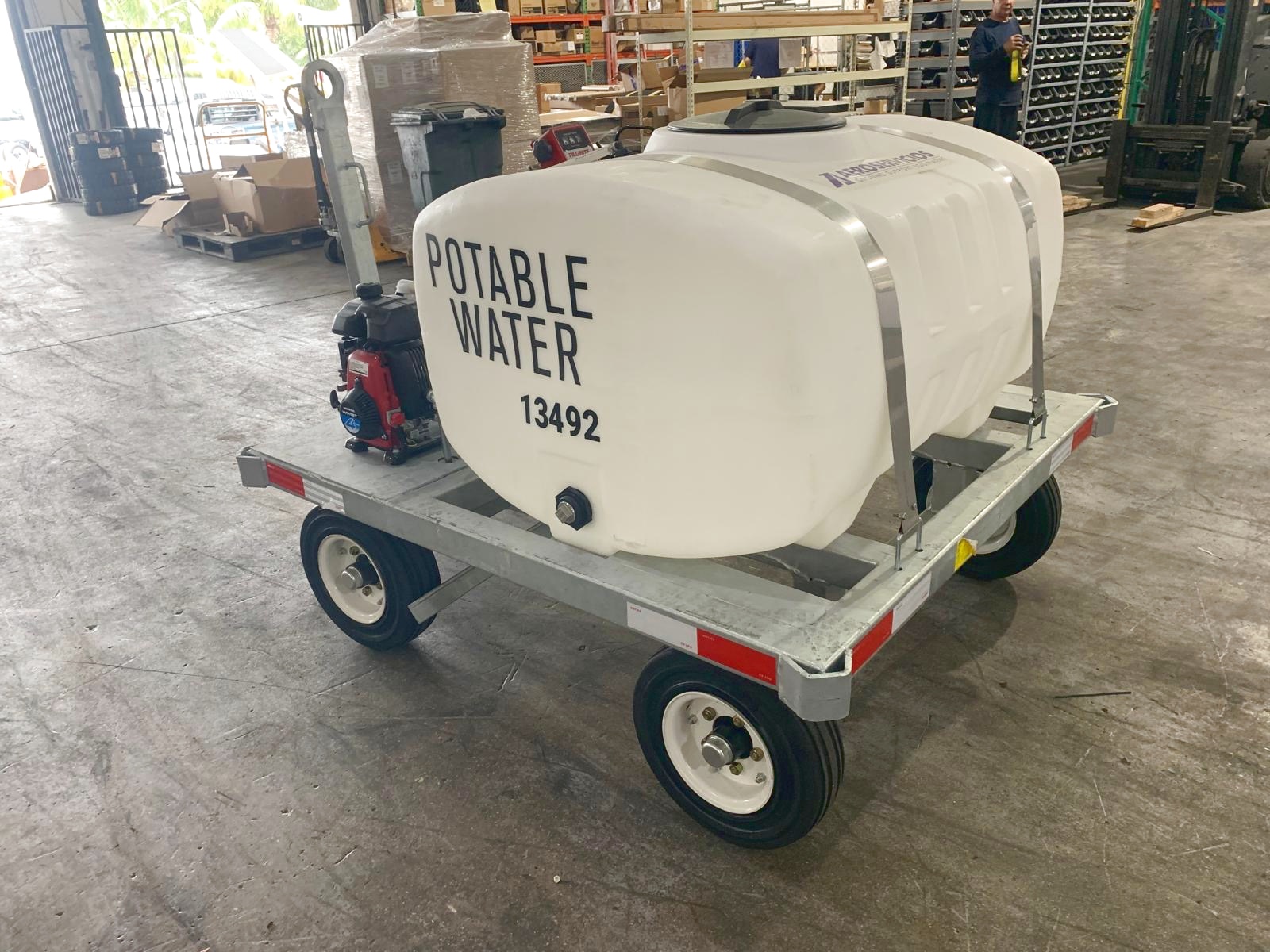 Potable Water Service Cart STD-PC-155 Galvanized