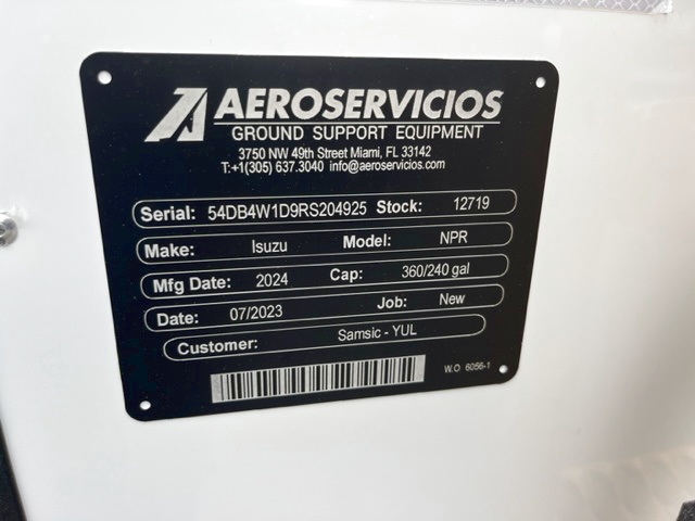 Lavatory Truck Isuzu/Standard GSE NPR- Gasoline